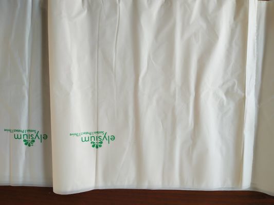 Witte Organische Biologisch afbreekbare Vuilniszakken 70 X 110/60 X 80 cm met Druk