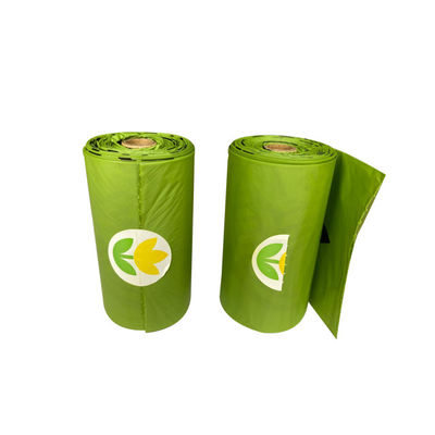 de groene Biologisch afbreekbare Vuilnisbak doet Waterdichte Composteerbare Vuilniszakken 15mic in zakken